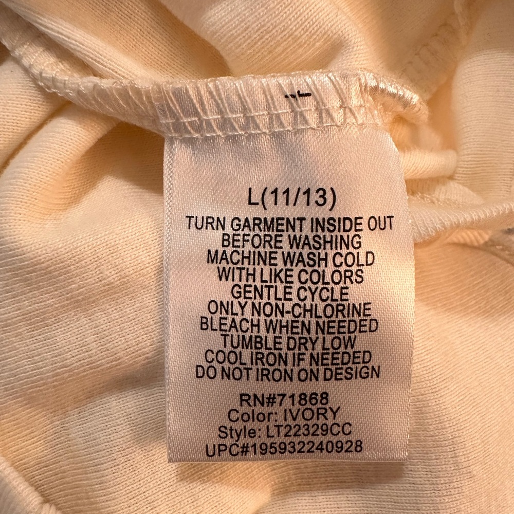 NWT LGBTQ Pride Cotton Cropped T-Shirt L (11-13) NWT - Picture 8 of 10